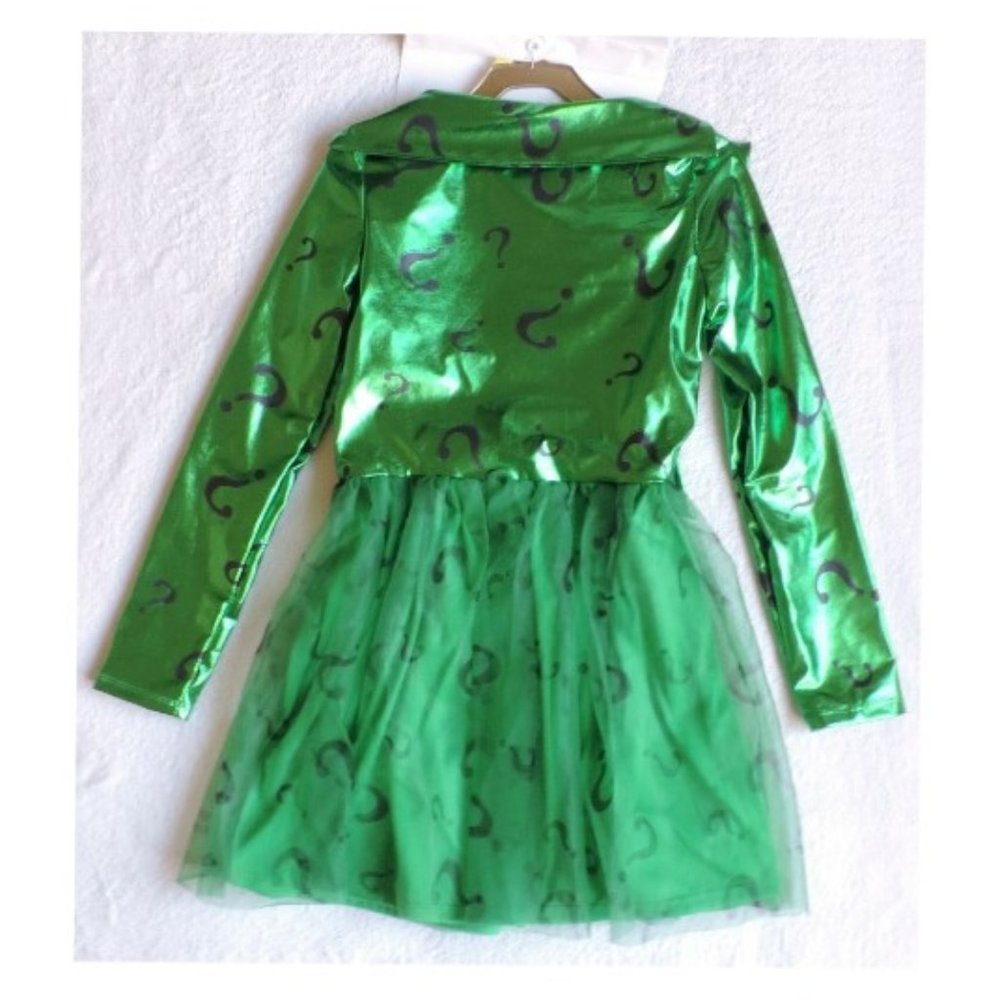DC The Riddler Girl's Child Costume - Picture 2 of 4